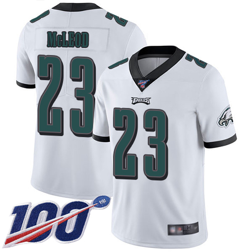 Men Philadelphia Eagles #23 Rodney McLeod White Vapor Untouchable NFL Jersey Limited Player Season
